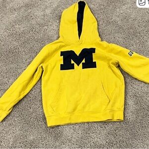 Stadium Athletics Yellow and Black Kids Hoodie